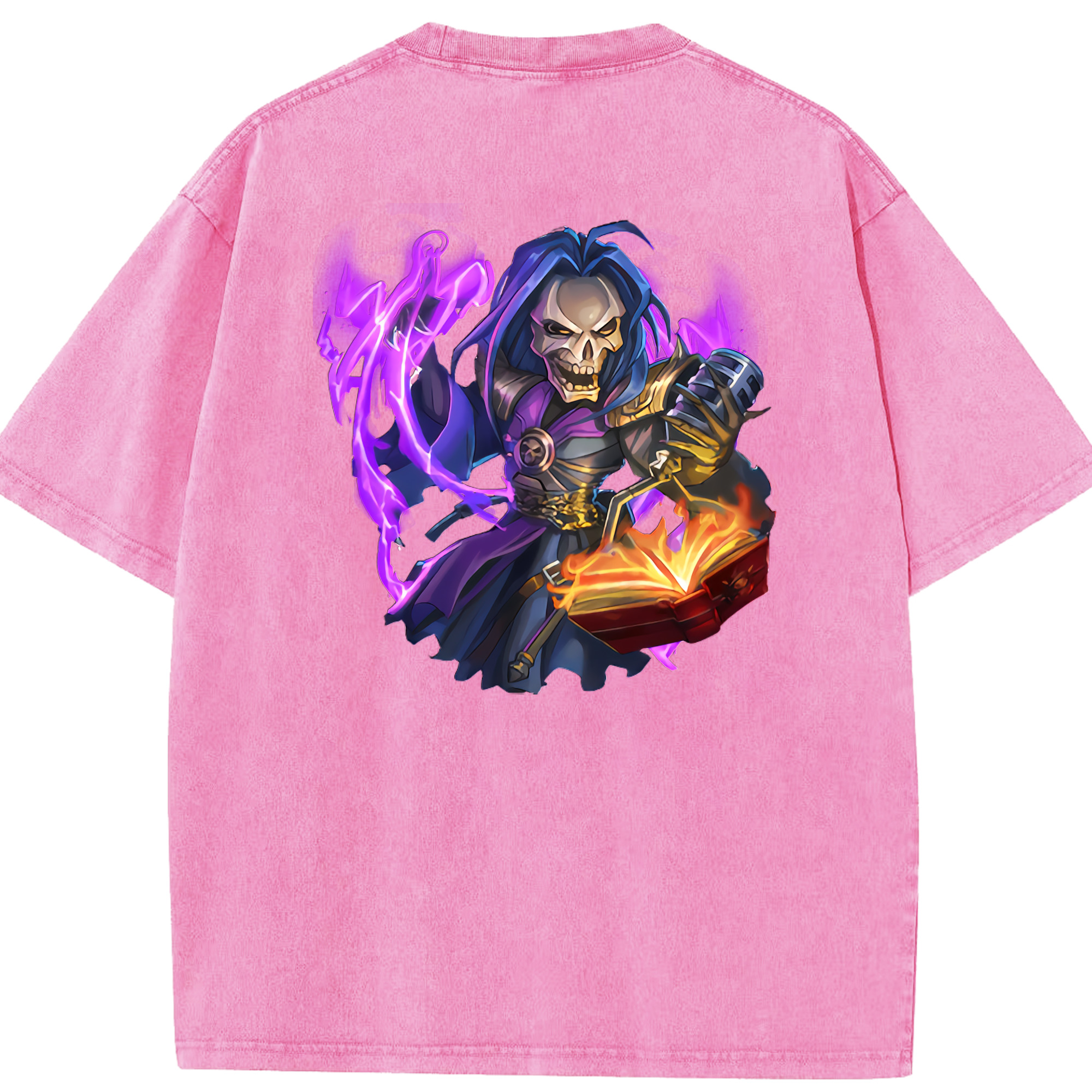 リーグ・オブ・レジェンド League of Legends LOL 綿100% ヴィンテージ風 半袖Tシャツ（背面プリント）